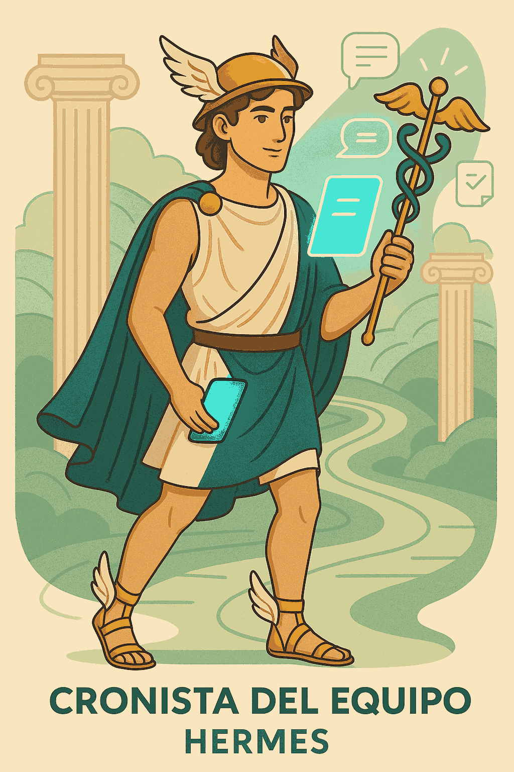 Ilustración de Hermes
